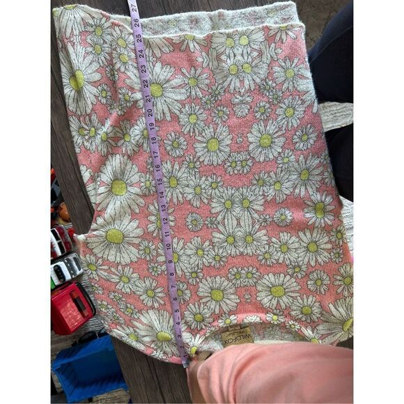 Wildfox White Label Floral Long Sleeve Pullover Sweater Pink White Size Small - Picture 9 of 9